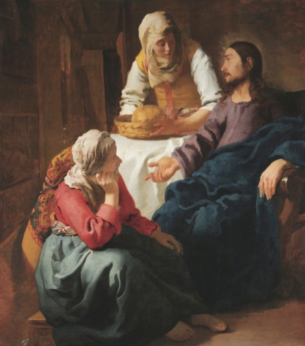 Vermeer - Krisztus Mártával és Máriával